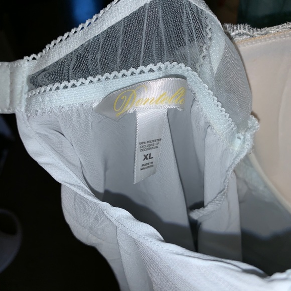 Sexy white/light blue Teddy - Picture 5 of 5